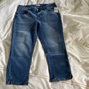 Denim Crop Pants, NWT